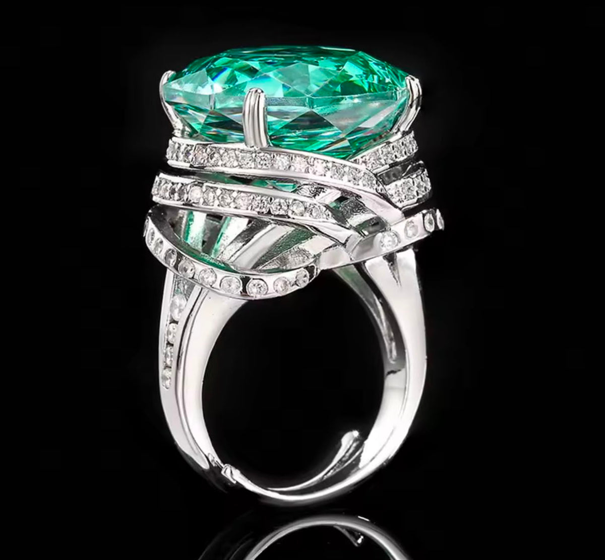 Rose Cut Diamond Ring