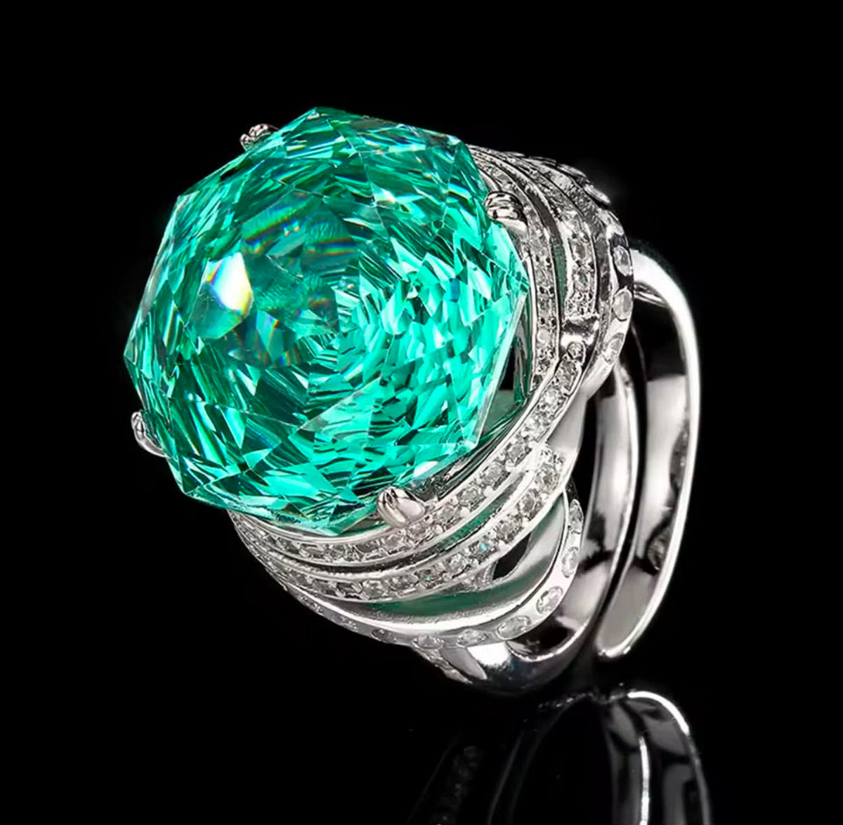 Rose Cut Diamond Ring