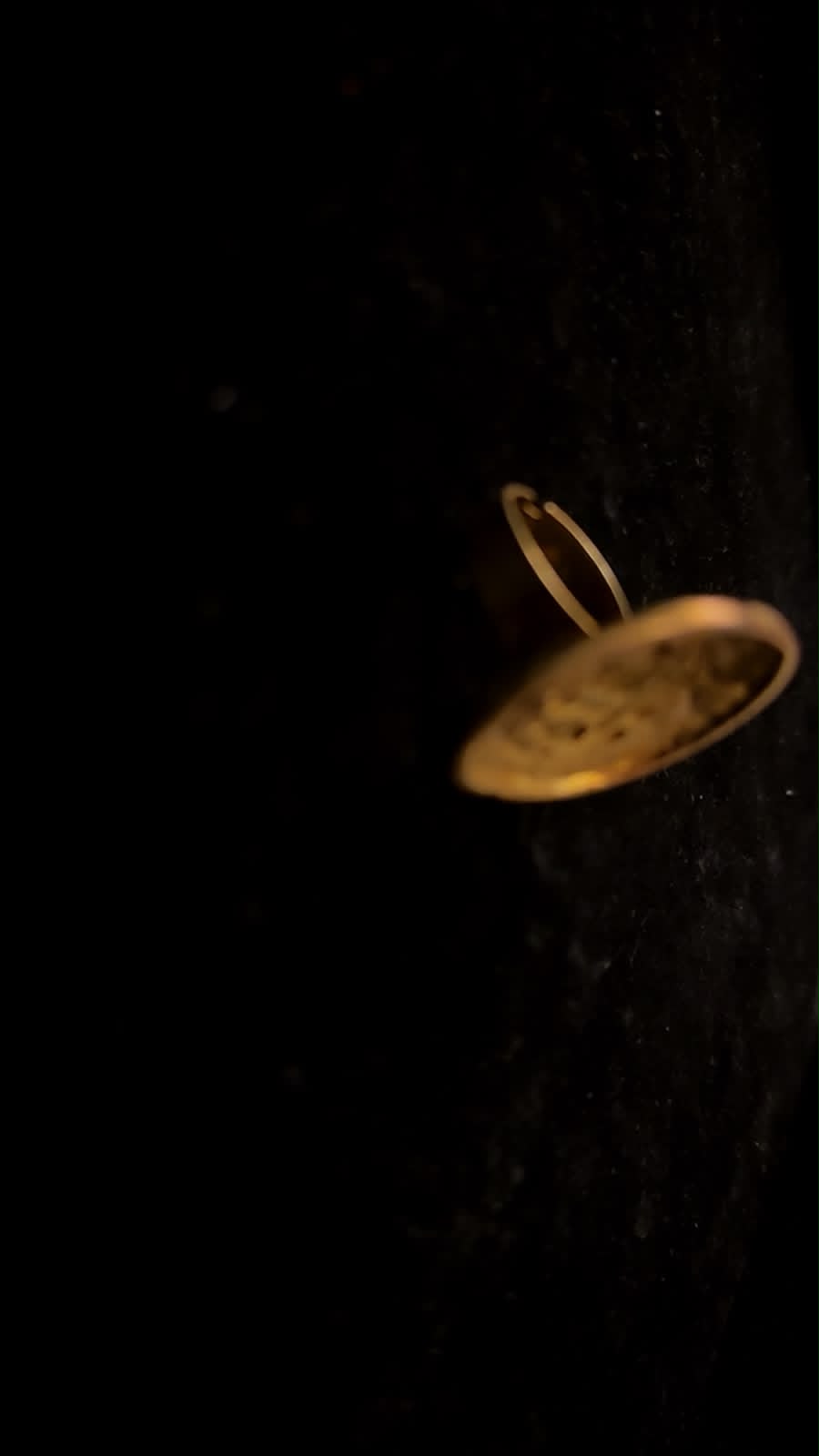Kalma Gold plated Adjustable Ring