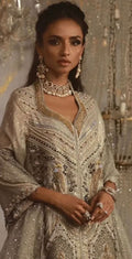 Silver Polki necklace and Earrings
