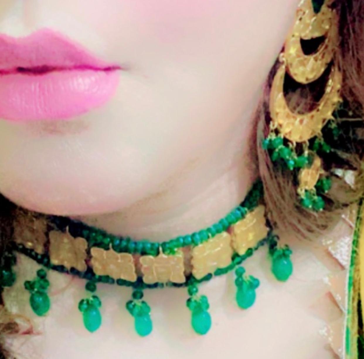 Maharani Silver Necklace and Earrings