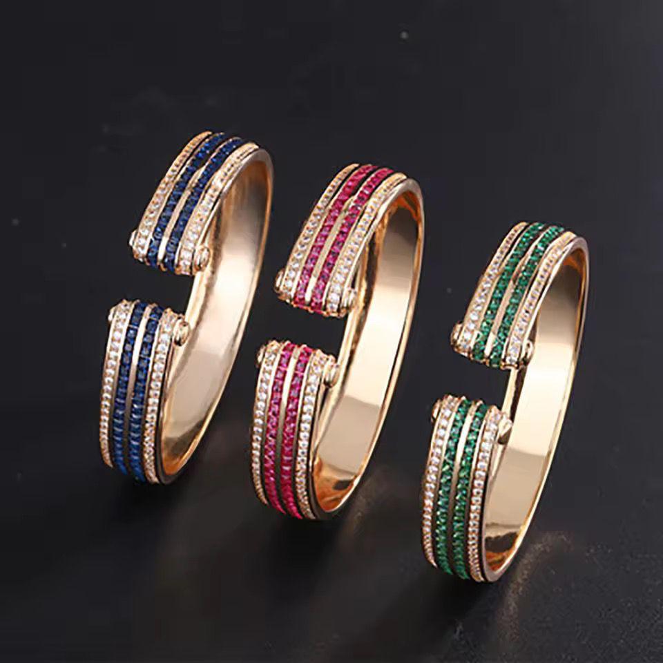 Rose Gold 3 tone Bangles