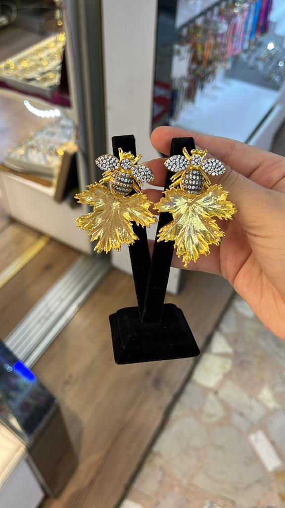 The Dancing Honey Bee Earrings