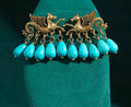 Gold Plated Unicorns Earrings