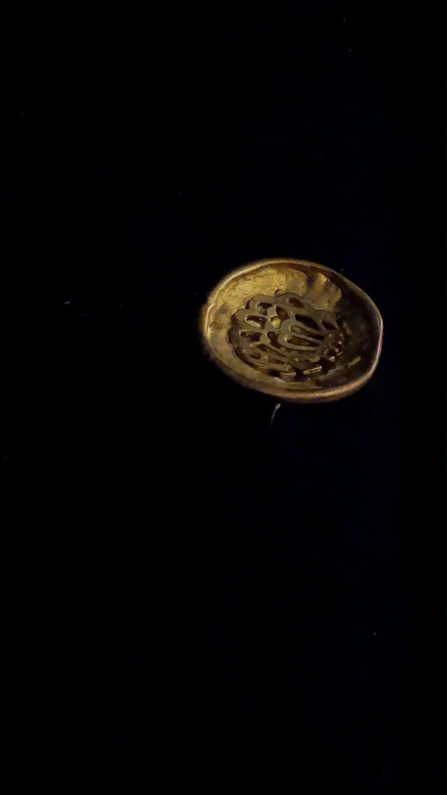 Kalma Gold plated Adjustable Ring