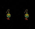 The Maharani 3 toned mini multi-toned earrings