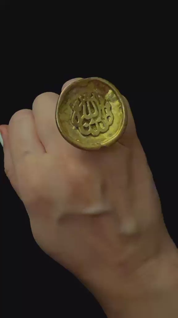 Kalma Gold plated Adjustable Ring
