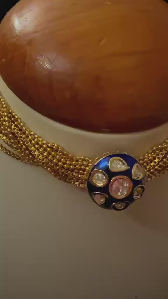 The Maharani Meenakari Kundan Choker